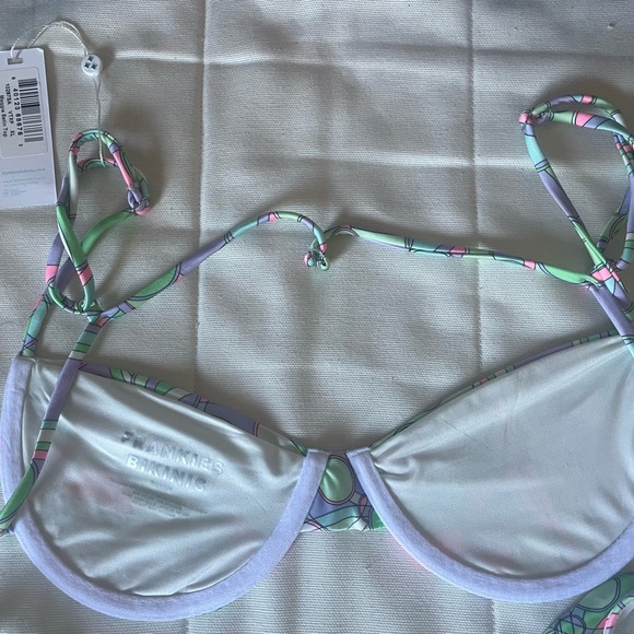 NWT Frankies Bikini Maggie Satin Top XL - Picture 4 of 5